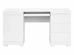 Bureau PLUTON - MDF Laqué Blanc - LEDs - 1 Porte & 3 Tiroirs 24 Bureau PLUTON - MDF Laqué Blanc - LEDs - 1 Porte & 3 Tiroirs -DECO Ventes bureau 243781