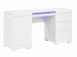 Bureau PLUTON - MDF Laqué Blanc - LEDs - 1 Porte & 3 Tiroirs 22 Bureau PLUTON - MDF Laqué Blanc - LEDs - 1 Porte & 3 Tiroirs -DECO Ventes bureau 243785