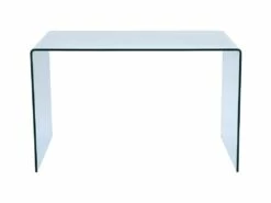 Bureau ELSTRON - Verre Courbé - Transparent -DECO Ventes bureau 252589