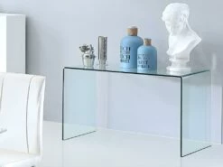 Bureau ELSTRON - Verre Courbé - Transparent -DECO Ventes bureau 252595