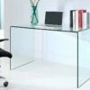 Bureau ELSTRON - Verre Courbé - Transparent -DECO Ventes bureau 252597