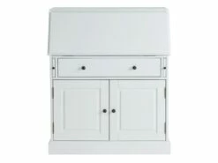 Secrétaire En Pin Et MDF - Coloris : Blanc - CLEORE -DECO Ventes bureau 292471