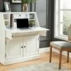 Secrétaire En Pin Et MDF - Coloris : Blanc - CLEORE -DECO Ventes bureau 292473