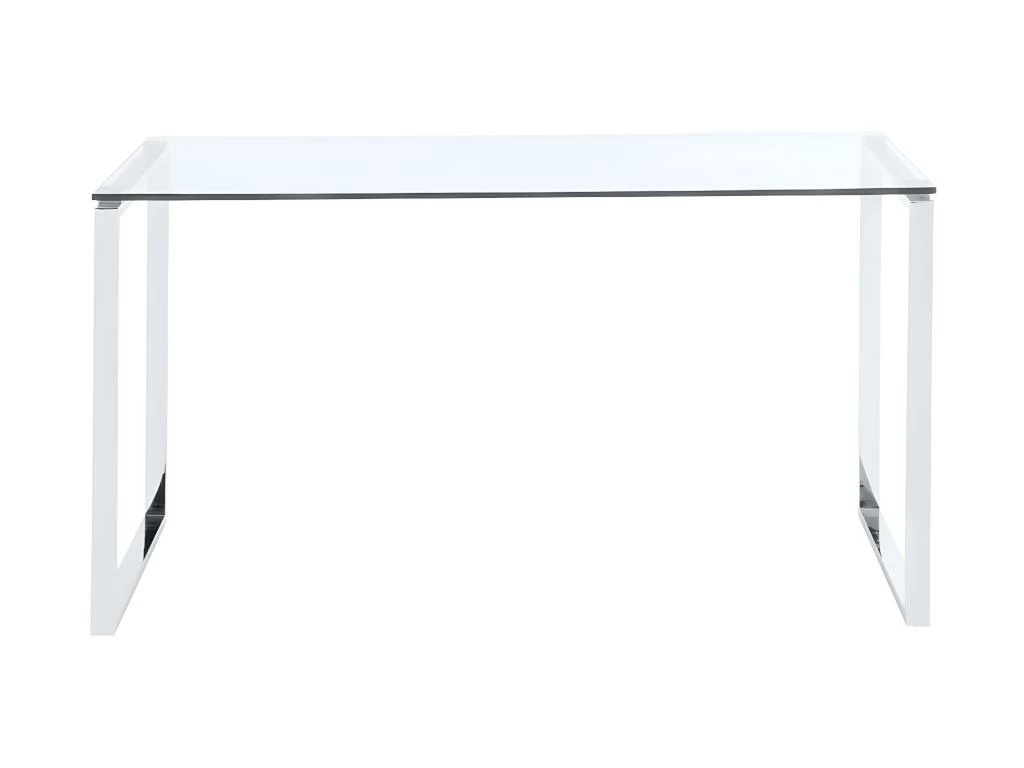 Bureau FREYA - Verre Trempé & Métal Chromé 6 Bureau FREYA - Verre Trempé & Métal Chromé – Image 4