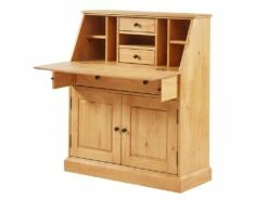 Secrétaire En Pin Et MDF - Coloris : Naturel Clair - CLEORE -DECO Ventes bureau 376383