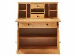 Secrétaire En Pin Et MDF - Coloris : Naturel Clair - CLEORE -DECO Ventes bureau 376387