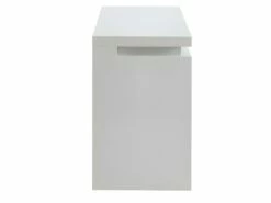 Bureau EMERSON - 3 Tiroirs - MDF Laqué Blanc - LEDs -DECO Ventes bureau 380461