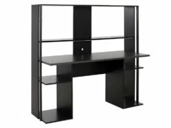 Bureau Gamer STANDA - Avec Rangements Et LEDs - Noir 17 Bureau Gamer STANDA - Avec Rangements Et LEDs - Noir -DECO Ventes bureau 417635