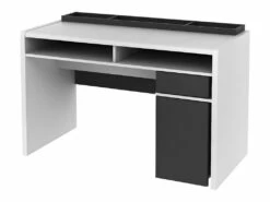 Bureau ASERRI Avec Rangements - Blanc Et Anthracite -DECO Ventes bureau 439307