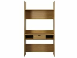 Bureau VASSILI - 1 Tiroir Et 3 Niches - Coloris : Chêne -DECO Ventes bureau 449663