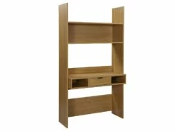 Bureau VASSILI - 1 Tiroir Et 3 Niches - Coloris : Chêne -DECO Ventes bureau 449665