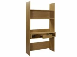 Bureau VASSILI - 1 Tiroir Et 3 Niches - Coloris : Chêne -DECO Ventes bureau 449667