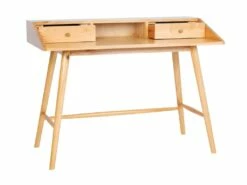 Bureau DINIO - 2 Tiroirs Et 1 Niche - Bois De Mindi -DECO Ventes bureau 450311