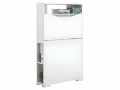 Console - Panneau De Particules Revetu Mélamine Blanc Brillant -78,4X129,2X22,2 - Be Alive -DECO Ventes console 13069787