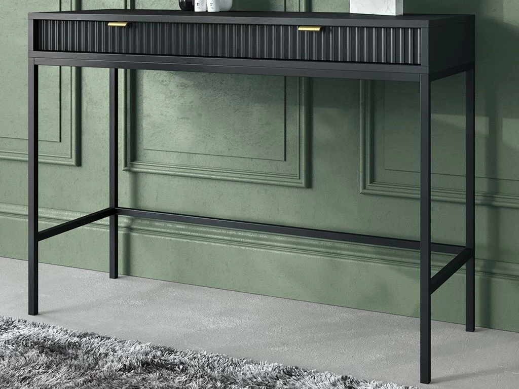 Console Avec 2 Tiroirs - Noir - LIOUBA De Pascal MORABITO 4 Console Avec 2 Tiroirs - Noir - LIOUBA De Pascal MORABITO – Image 2