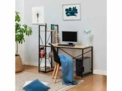 Bureau Lidia Noir, 3 étagères, Style Industriel, 120 Cm Longueur 10 Bureau Lidia Noir, 3 étagères, Style Industriel, 120 Cm Longueur -DECO Ventes meuble bureau 10565519