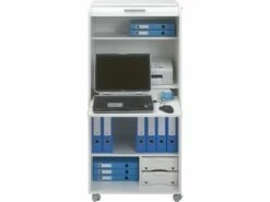 Armoire Informatique Blanche à Roulettes 2 Tiroirs - Coloris: Bambous 912 9 Armoire Informatique Blanche à Roulettes 2 Tiroirs - Coloris: Bambous 912 -DECO Ventes meuble bureau 10681529