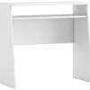 Bureau Nilson 1 Niche Couleur Blanc, 80 Cm Longueur