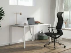 Bureau Professionnel 1 Personne - Blanc - L120 Cm - DOWNTOWN