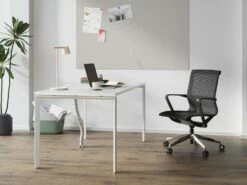 Bureau Professionnel 1 Personne - Blanc - L120 Cm - DOWNTOWN -DECO Ventes meuble bureau 10764297