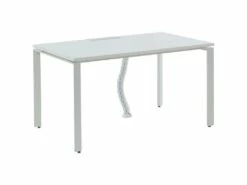 Bureau Professionnel 1 Personne - Blanc - L120 Cm - DOWNTOWN -DECO Ventes meuble bureau 10764299