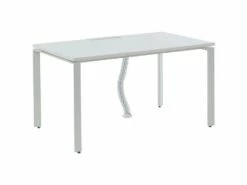 Bureau Professionnel 1 Personne - Blanc - L140 Cm - DOWNTOWN -DECO Ventes meuble bureau 10764319