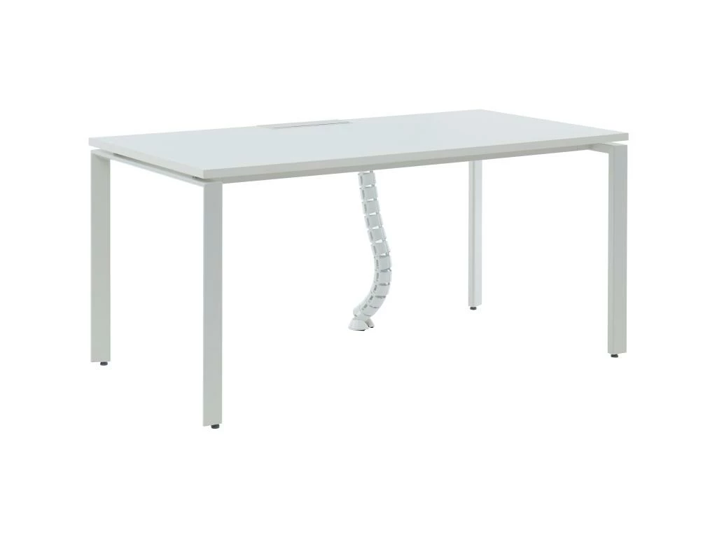 Bureau Professionnel 1 Personne - Blanc - L160 Cm - DOWNTOWN 4 Bureau Professionnel 1 Personne - Blanc - L160 Cm - DOWNTOWN â Image 2