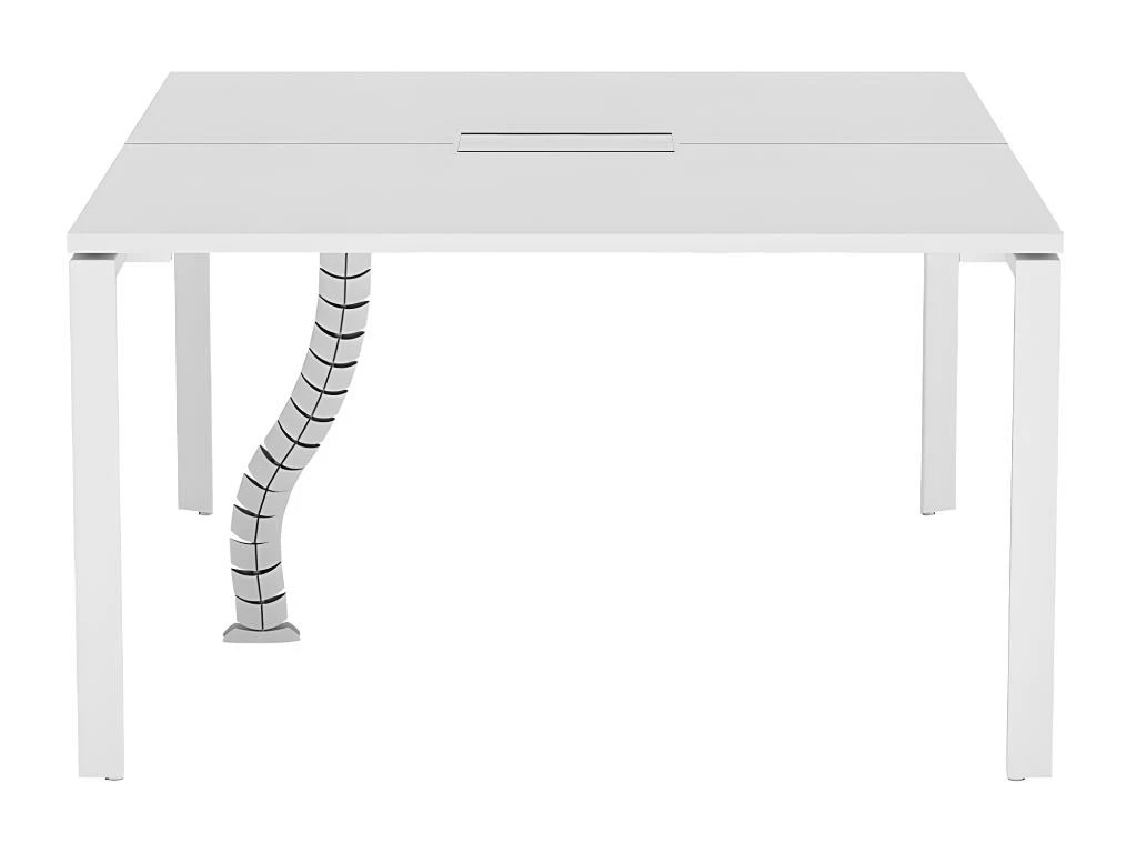 Bureau Bench 2 Personnes - Blanc - L120 Cm - DOWNTOWN 4 Bureau Bench 2 Personnes - Blanc - L120 Cm - DOWNTOWN – Image 2