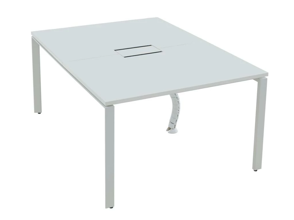 Bureau Bench 2 Personnes - Blanc - L120 Cm - DOWNTOWN 6 Bureau Bench 2 Personnes - Blanc - L120 Cm - DOWNTOWN – Image 4