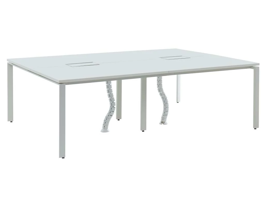 Bureau Bench 4 Personnes - Blanc - L120 Cm - DOWNTOWN 6 Bureau Bench 4 Personnes - Blanc - L120 Cm - DOWNTOWN – Image 4