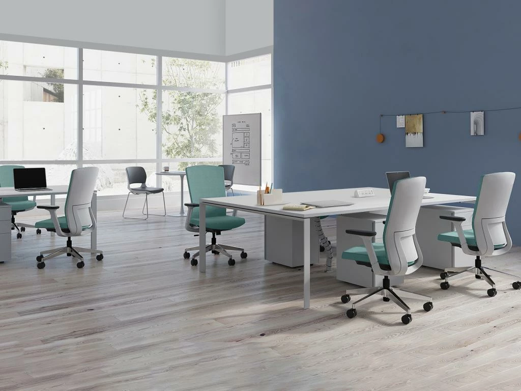 Bureau Bench 4 Personnes - Blanc - L120 Cm - DOWNTOWN 3 Bureau Bench 4 Personnes - Blanc - L120 Cm - DOWNTOWN