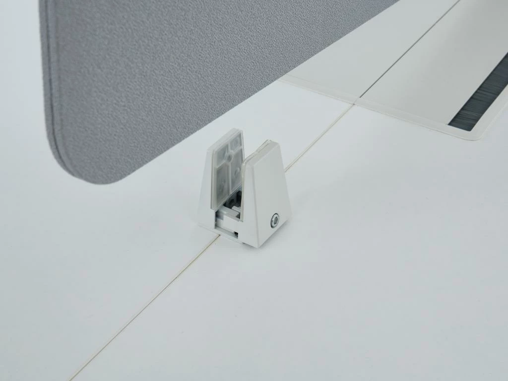 Extension Pour Bureau Bench 2 Personnes - Blanc - L140 Cm - Avec Séparateur - DOWNTOWN 8 Extension Pour Bureau Bench 2 Personnes - Blanc - L140 Cm - Avec Séparateur - DOWNTOWN – Image 6