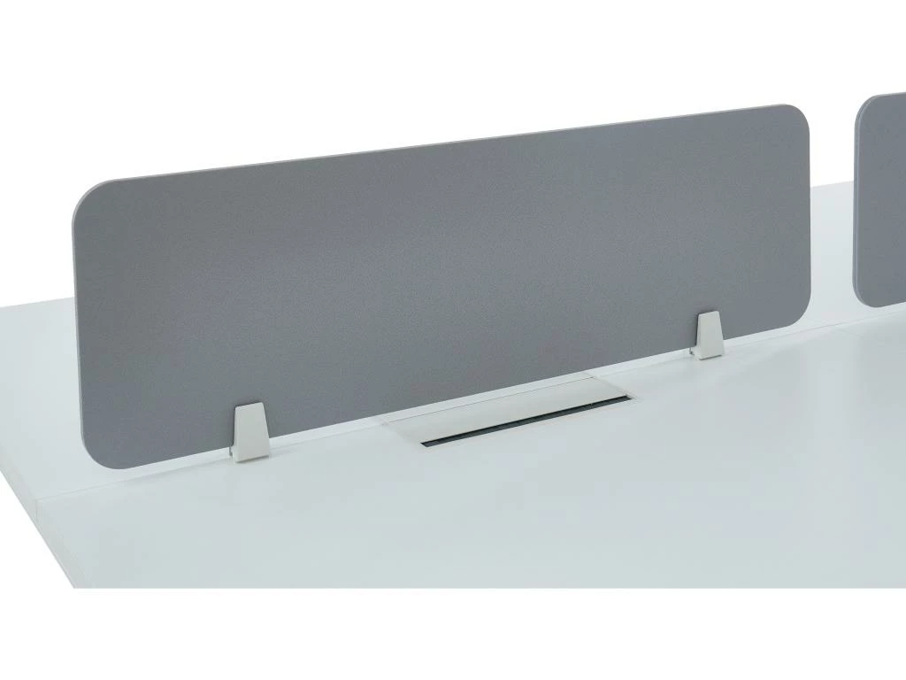 Extension Pour Bureau Bench 2 Personnes - Blanc - L140 Cm - Avec Séparateur - DOWNTOWN 6 Extension Pour Bureau Bench 2 Personnes - Blanc - L140 Cm - Avec Séparateur - DOWNTOWN – Image 4