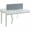 Extension Pour Bureau Bench 2 Personnes - Blanc - L140 Cm - Avec Séparateur - DOWNTOWN -DECO Ventes meuble bureau 12332927