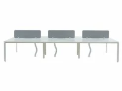 Bureau Bench 6 Personnes - Blanc - L140 Cm - Avec Séparateurs - DOWNTOWN 13 Bureau Bench 6 Personnes - Blanc - L140 Cm - Avec Séparateurs - DOWNTOWN -DECO Ventes meuble bureau 12333079