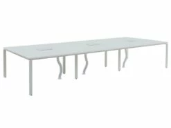Bureau Bench 6 Personnes - Blanc - L140 Cm - DOWNTOWN 11 Bureau Bench 6 Personnes - Blanc - L140 Cm - DOWNTOWN -DECO Ventes meuble bureau 12396461