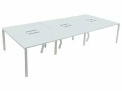 Bureau Bench 6 Personnes - Blanc - L140 Cm - DOWNTOWN 14 Bureau Bench 6 Personnes - Blanc - L140 Cm - DOWNTOWN -DECO Ventes meuble bureau 12396473