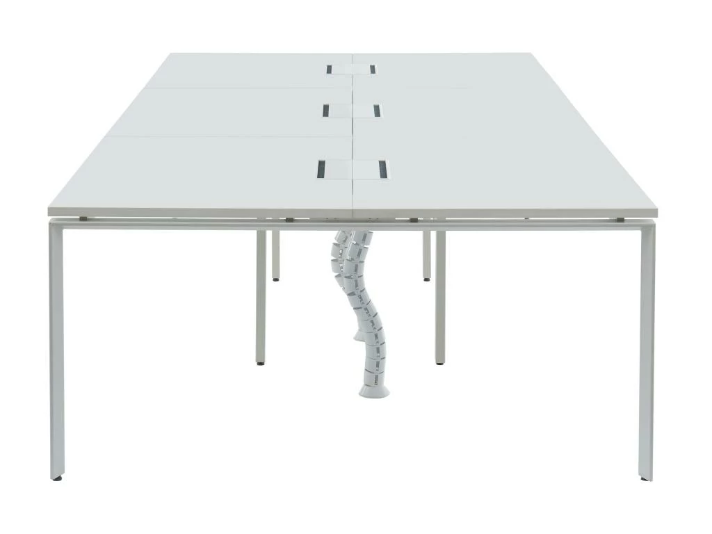 Bureau Bench 6 Personnes - Blanc - L140 Cm - DOWNTOWN 7 Bureau Bench 6 Personnes - Blanc - L140 Cm - DOWNTOWN – Image 5