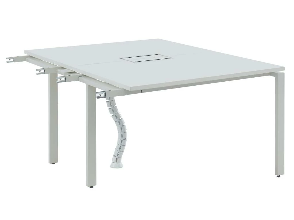 Extension Pour Bureau Bench 2 Personnes - Blanc - L120 Cm - DOWNTOWN 4 Extension Pour Bureau Bench 2 Personnes - Blanc - L120 Cm - DOWNTOWN – Image 2