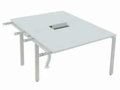 Extension Pour Bureau Bench 2 Personnes - Blanc - L120 Cm - DOWNTOWN 8 Extension Pour Bureau Bench 2 Personnes - Blanc - L120 Cm - DOWNTOWN -DECO Ventes meuble bureau 12434127