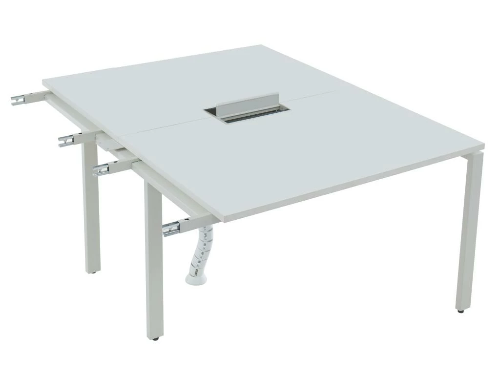 Extension Pour Bureau Bench 2 Personnes - Blanc - L120 Cm - DOWNTOWN 5 Extension Pour Bureau Bench 2 Personnes - Blanc - L120 Cm - DOWNTOWN – Image 3