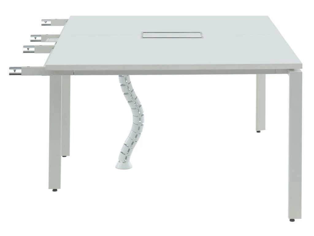 Extension Pour Bureau Bench 2 Personnes - Blanc - L120 Cm - DOWNTOWN 3 Extension Pour Bureau Bench 2 Personnes - Blanc - L120 Cm - DOWNTOWN