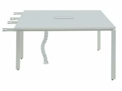 Extension Pour Bureau Bench 2 Personnes - Blanc - L140 Cm - DOWNTOWN