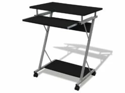 Bureau Table Meuble Travail Informatique De Bureau Noire Pour Ordinateur 0502096