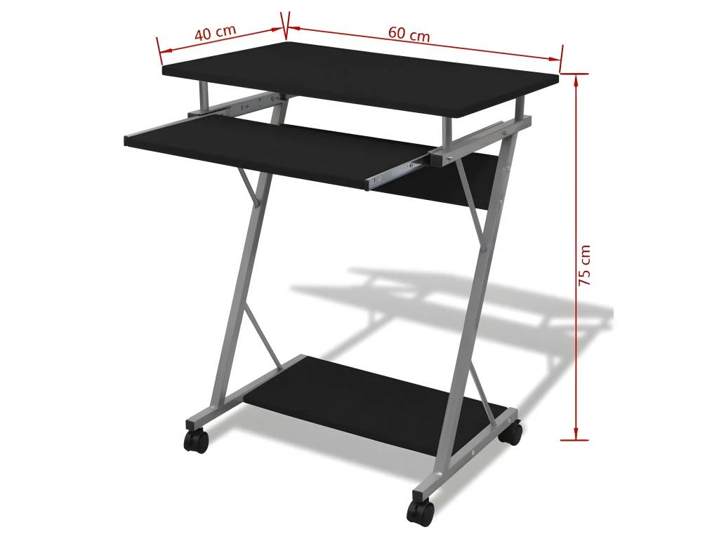 Bureau Table Meuble Travail Informatique De Bureau Noire Pour Ordinateur 0502096 5 Bureau Table Meuble Travail Informatique De Bureau Noire Pour Ordinateur 0502096 – Image 3