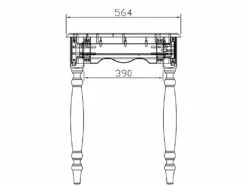 Secrétaire - Bonheur Du Jour Pin Miel -DECO Ventes meuble bureau 12495113