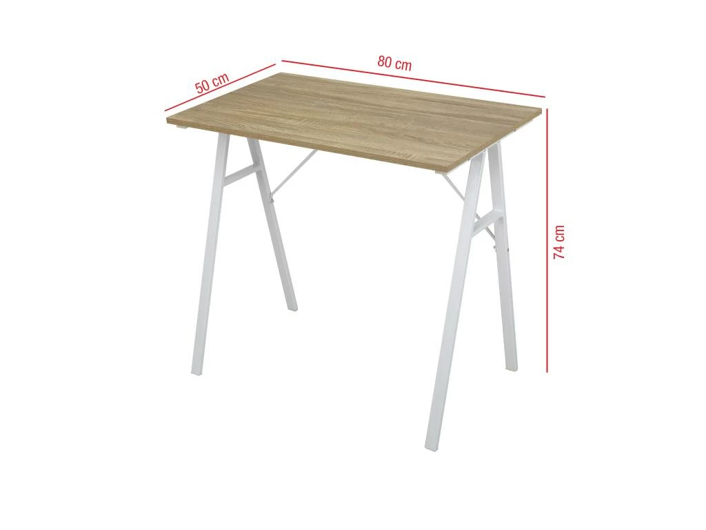 Table D'ordinateur Bureau De Jeu Gaming Moderne En Acier Bois Beige 6 Table D'ordinateur Bureau De Jeu Gaming Moderne En Acier Bois Beige – Image 4