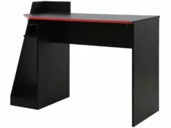 Table Gaming Pour PC Noire Rouge En Bois Moderne Avec Accessoires -DECO Ventes meuble bureau 12573495