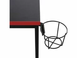 Table Gaming Pour PC Noire Rouge En Bois Moderne Avec Accessoires -DECO Ventes meuble bureau 12573501