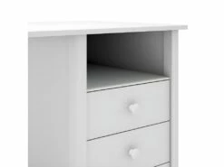 DAVA - Bureau 3 Tiroirs En Pin Massif Blanc -DECO Ventes meuble bureau 13030561